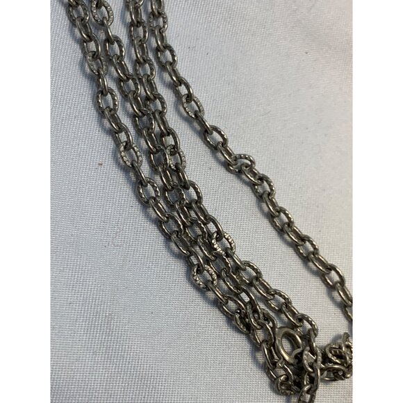 Quartz Fan Watch with Chain Silver Tone Necklace READ - Picture 8 of 8